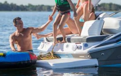 Low-To-The-Water Swim Platform