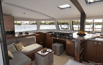 Nautitech 44 Open, innovative interior
