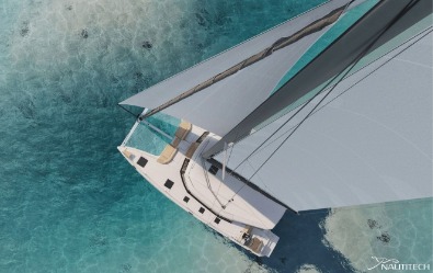 Nautitech 44 Open, sleek hull lines