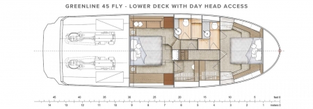 greenline 45 fly new boat for sale - clipper marine uk image 3