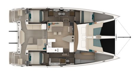 3 Cabins, owner's suite, smartroom utility