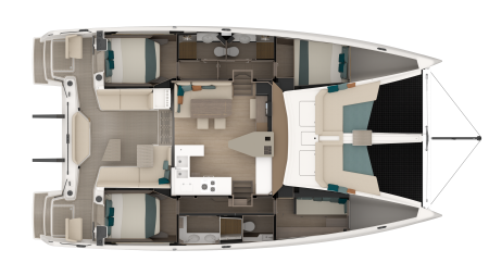 4 Cabins,, smartroom flexibility